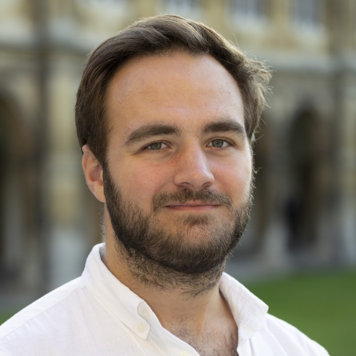 Profile image, square, Trinity College, Cambridge.